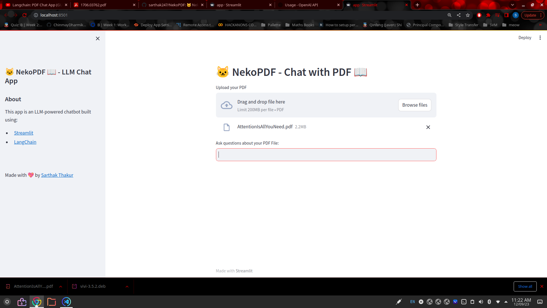 🐱 NekoPDF 📖 - Document Interaction with LLM